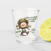 St. Patrick's Day Dansende Kabouter Shotglas Shot Glas (Voorkant)