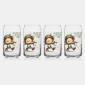 St. Patrick's Day Dansende Leprechaun  Blikvorm Glas (Voorkant)