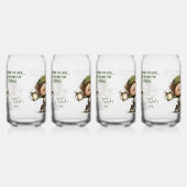 St. Patrick's Day Dansende Leprechaun  Blikvorm Glas (Links)