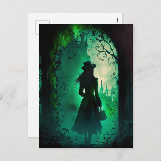 St. Patrick's Day Dark Fantasy Feestdagenkaart (Voorkant / Achterkant)