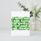 St Patrick's Day - De dag dat de Gingers de wereld Briefkaart (Staand voorkant)