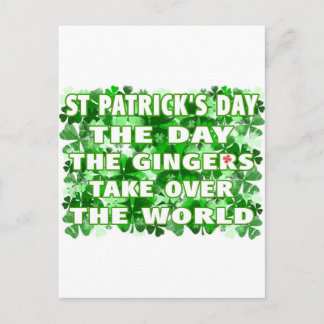 St Patrick's Day - De dag dat de Gingers de wereld Briefkaart