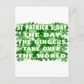 St Patrick's Day - De dag dat de Gingers de wereld Briefkaart (Voorkant)