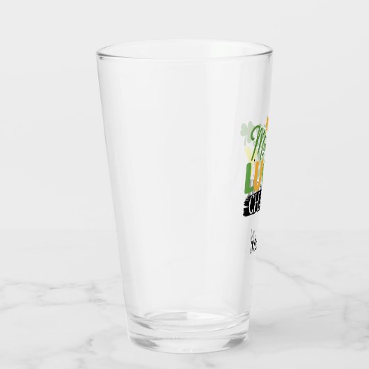 St. Patrick's Day De heer Lucky Charm Green Irish Glas (Rechts)
