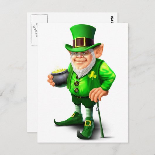 St Patrick's Day design Briefkaart (Voorkant / Achterkant)