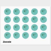 St. Patrick's Day Design Ronde Sticker (Vel)