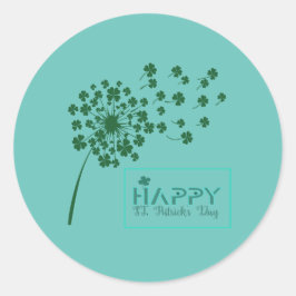 St. Patrick's Day Design Ronde Sticker
