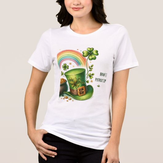 ST PATRICK'S DAY DESIGN T.SHIRT Tri-Blend SHIRT (Voorkant)