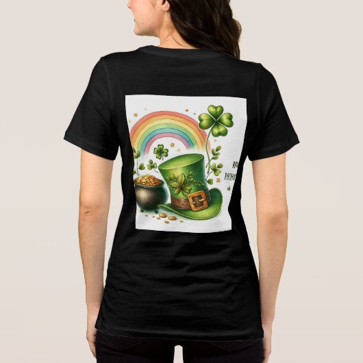 ST PATRICK'S DAY DESIGN T.SHIRT Tri-Blend SHIRT (Achterkant)
