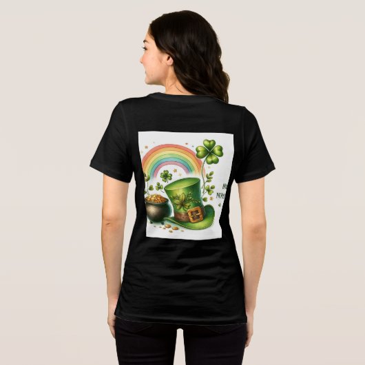 ST PATRICK'S DAY DESIGN T.SHIRT Tri-Blend SHIRT (Achterkant volledig)