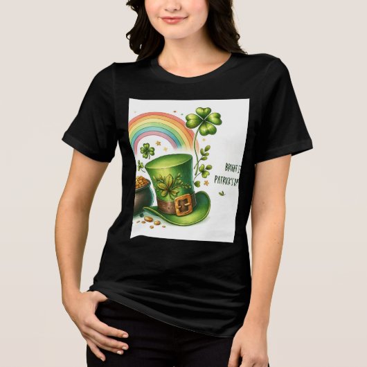 ST PATRICK'S DAY DESIGN T.SHIRT Tri-Blend SHIRT (Voorkant)