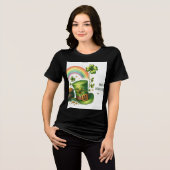 ST PATRICK'S DAY DESIGN T.SHIRT Tri-Blend SHIRT (Voorkant volledig)