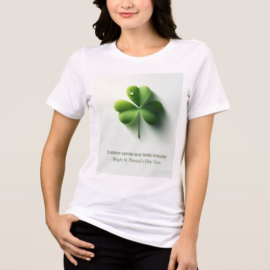 ST. PATRICK'S DAY DESIGN Tri-Blend SHIRT (Voorkant)
