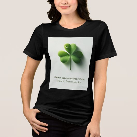 ST. PATRICK'S DAY DESIGN Tri-Blend SHIRT (Voorkant)