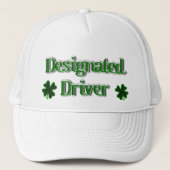 St. Patrick's Day Designated Driver Trucker Pet (Voorkant)