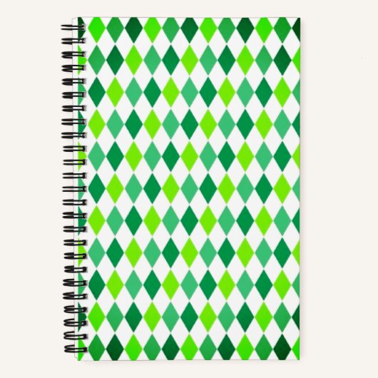 St. Patrick's Day Diamond Shape Pattern-54603 Notitieboek (Voorkant)