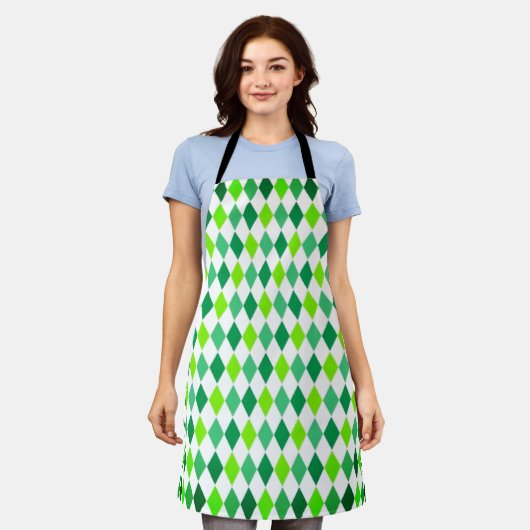St. Patrick's Day Diamond Shape Pattern-54603 Schort (Gedragen)