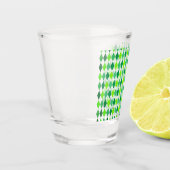 St. Patrick's Day Diamond Shape Pattern-54603 Shot Glas (Links)