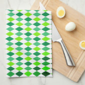 St. Patrick's Day Diamond Shape Pattern-54603 Theedoek (Quarter Fold)