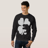 St Patricks Day Dino shamrock Saint Paddys Trex to Trui (Voorkant volledig)