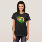 St Patricks Day Dinosaur Irish Green T-Rex Leprech T-shirt (Voorkant volledig)