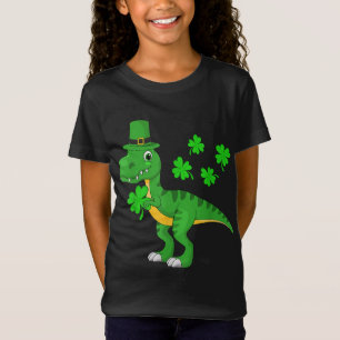 St Patricks Day Dinosaur Shamrock Leprechaun Pet K T-shirt