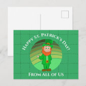 St. Patrick's Day Distress Irish Leprechaun Briefkaart (Voorkant / Achterkant)