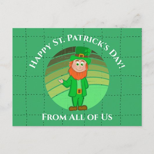 St. Patrick's Day Distress Irish Leprechaun Briefkaart (Voorkant)