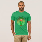 St. Patrick's Day Distress Irish Leprechaun T-shirt (Voorkant volledig)