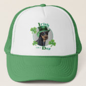 St. Patrick's Day Doberman Pinscher Trucker Pet (Voorkant)
