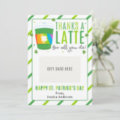 St. Patrick's Day Docenten Cadeaukaart Houder Kaart (Staand voorkant)