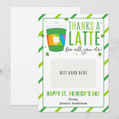 St. Patrick's Day Docenten Cadeaukaart Houder Kaart (Voorkant / Achterkant)