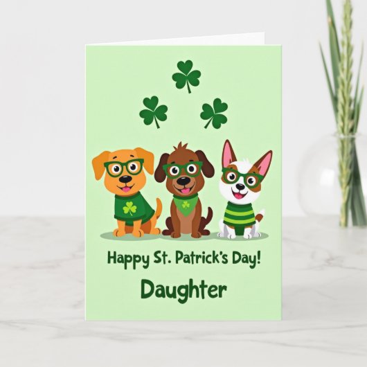 St. Patrick's Day Dochterkaart Kaart (Voorkant)