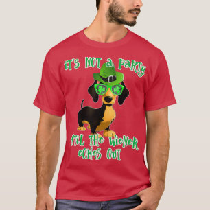 St Patricks Day Dog Dachshund Wiener Beer Gift T-shirt