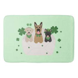 St Patricks Day Dog Mail Badmat