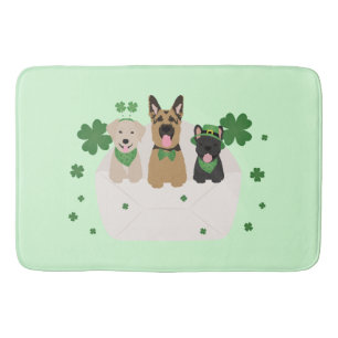 St Patricks Day Dog Mail Badmat