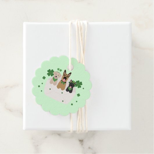 St Patricks Day Dog Mail Bedankjes Labels (In situ)