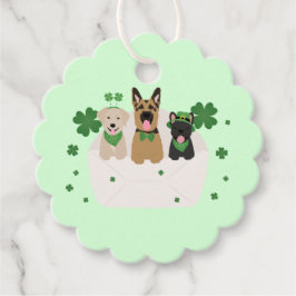 St Patricks Day Dog Mail Bedankjes Labels