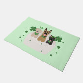 St Patricks Day Dog Mail Deurmat (Schuin)