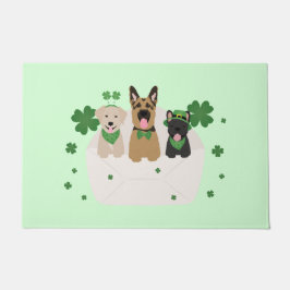 St Patricks Day Dog Mail Deurmat