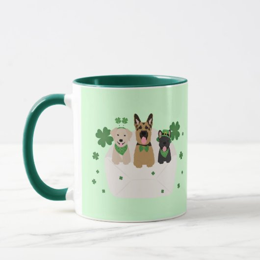 St Patricks Day Dog Mail Mok (Links)