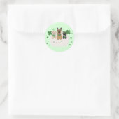St Patricks Day Dog Mail Ronde Sticker (Tas)
