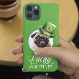 St Patrick's Day Dog Mam Custom Foto Pet iPhone 15 Pro Case