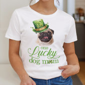 St Patrick's Day Dog met Pet Moeder Custom Foto T-shirt