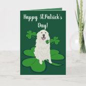 St. Patrick's Day Dog Pattern Kaart (Voorkant)