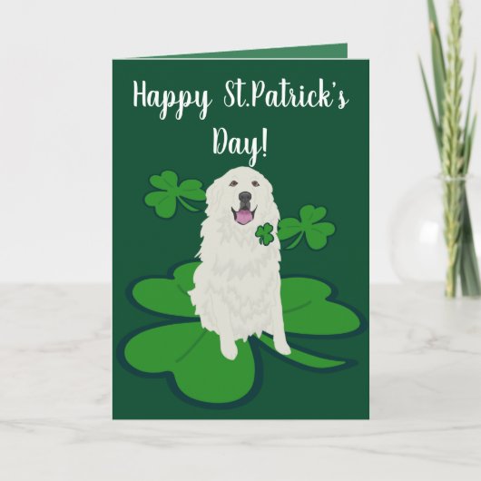 St. Patrick's Day Dog Pattern Kaart (Voorkant)
