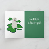 St. Patrick's Day Dog Pattern Kaart (Binnen)
