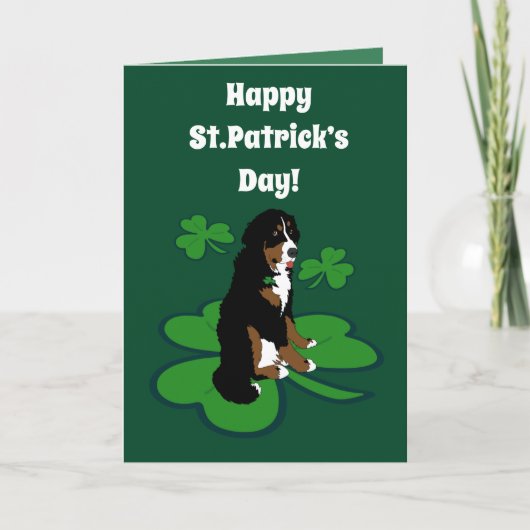 St. Patrick's Day Dog Pattern Kaart (Voorkant)