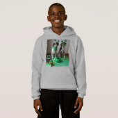 St Patrick's Day Dogs Party Kinder Hoodie (Voorkant volledig)