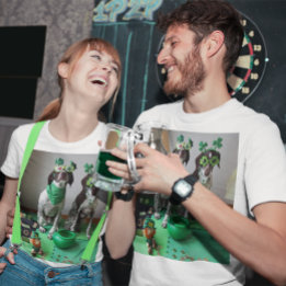 St. Patrick's Day Dogs Party Lichtgekleurd T-shirt